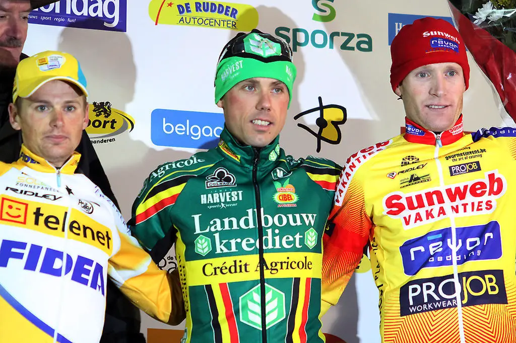 Podium: Pauwels - Nys - Vantornout © Bart Hazen