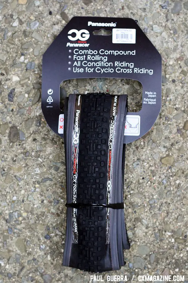Before getting dirty: Panaracer Cedric Gracia CXCG cyclocross clincher tire. © Paul Guerra / Cyclocross Magazine