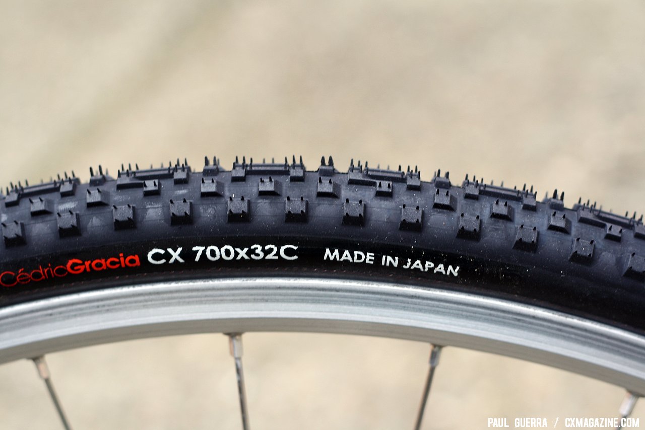 Made in Japan: Panaracer Cedric Gracia CXCG cyclocross clincher tire. © Paul Guerra / Cyclocross Magazine