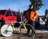 Paul Curley and his Tom Stevens cyclocross bike in Bend in 2009. Not much has changed since. © Cyclocross Magazine
