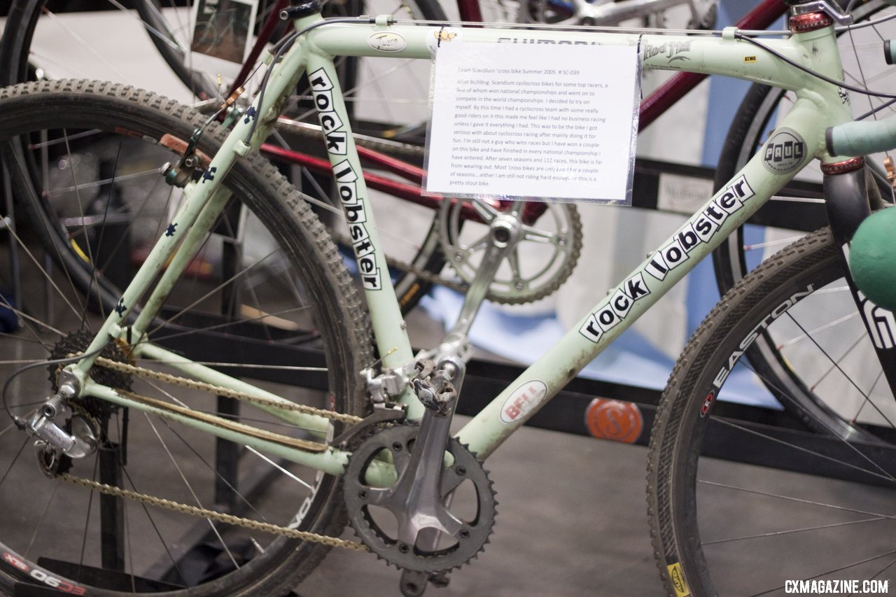 Paul Sadoff\'s personal Rock Lobster team bike at NAHBS 2012. ©Cyclocross Magazine