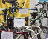 Rock Lobster with bikes from 1978, 2005, and 1992 (front to back) at NAHBS 2012. ©Cyclocross Magazine