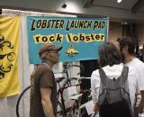 Paul Sadoff of Rock Lobster shows off a bit of history at NAHBS 2012. ©Cyclocross Magazine