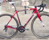 2014 Junior Cyclocross National Champion Peter Goguen's Specialized CruX Carbon Pro bike, minutes after the finish. © Cyclocross Magazine