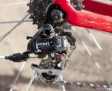 2011 SRAM RED Black rear derailleur - 2014 Junior Cyclocross National Champion Peter Goguen's Specialized CruX Carbon Pro bike. © Cyclocross Magazine