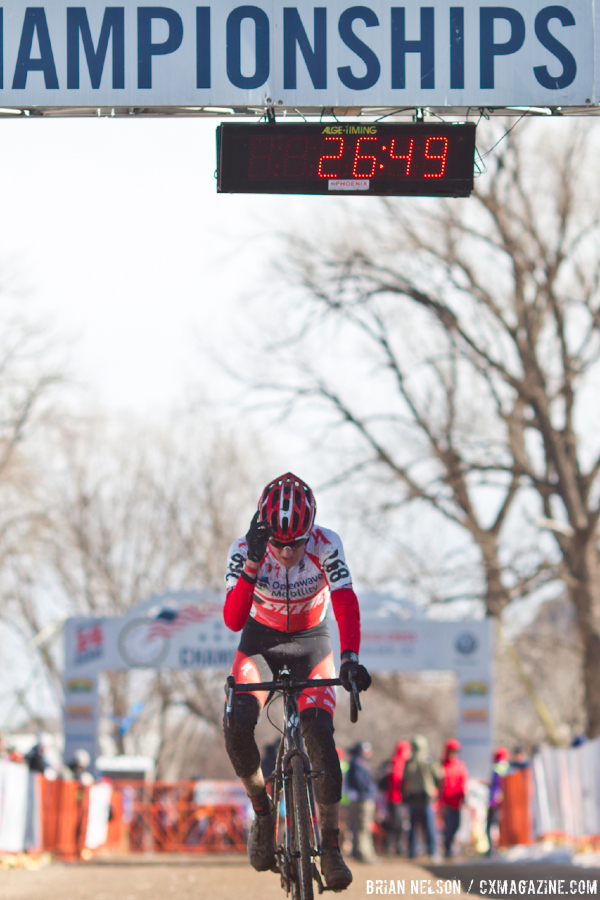 Gage Hect (Team Specialized Racing) chased for second.  Â©Brian Nelson