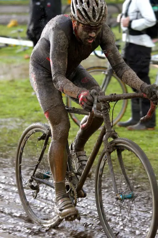 CXM's Josh Liberles always finds the most mud ©Matt Haughey