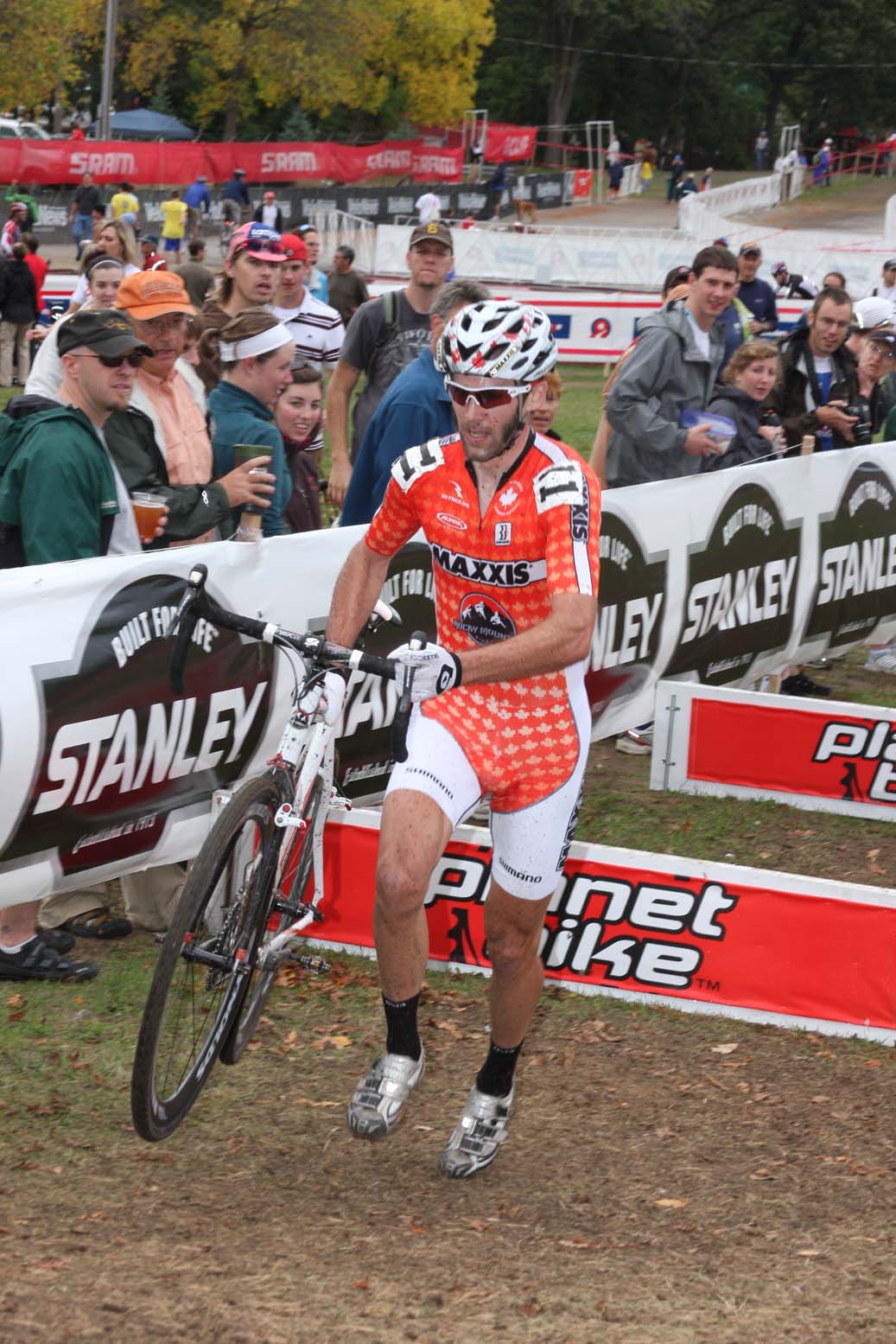 Kabush rode for a very solid fourth place, almost catching page after his crash. by Amy Dykema