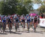 The Women charge for the first turn on day two. by Amy Dykema