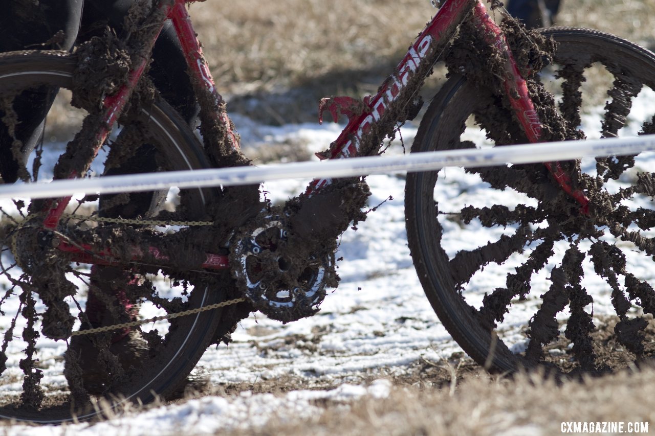 A typical bike in the Masters Men 40-44 race, 2013 Cyclocross World Championships. © Cyclocross Magazine