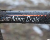 Craig's name is one of only five decals on the bike. © Cyclocross Magazine