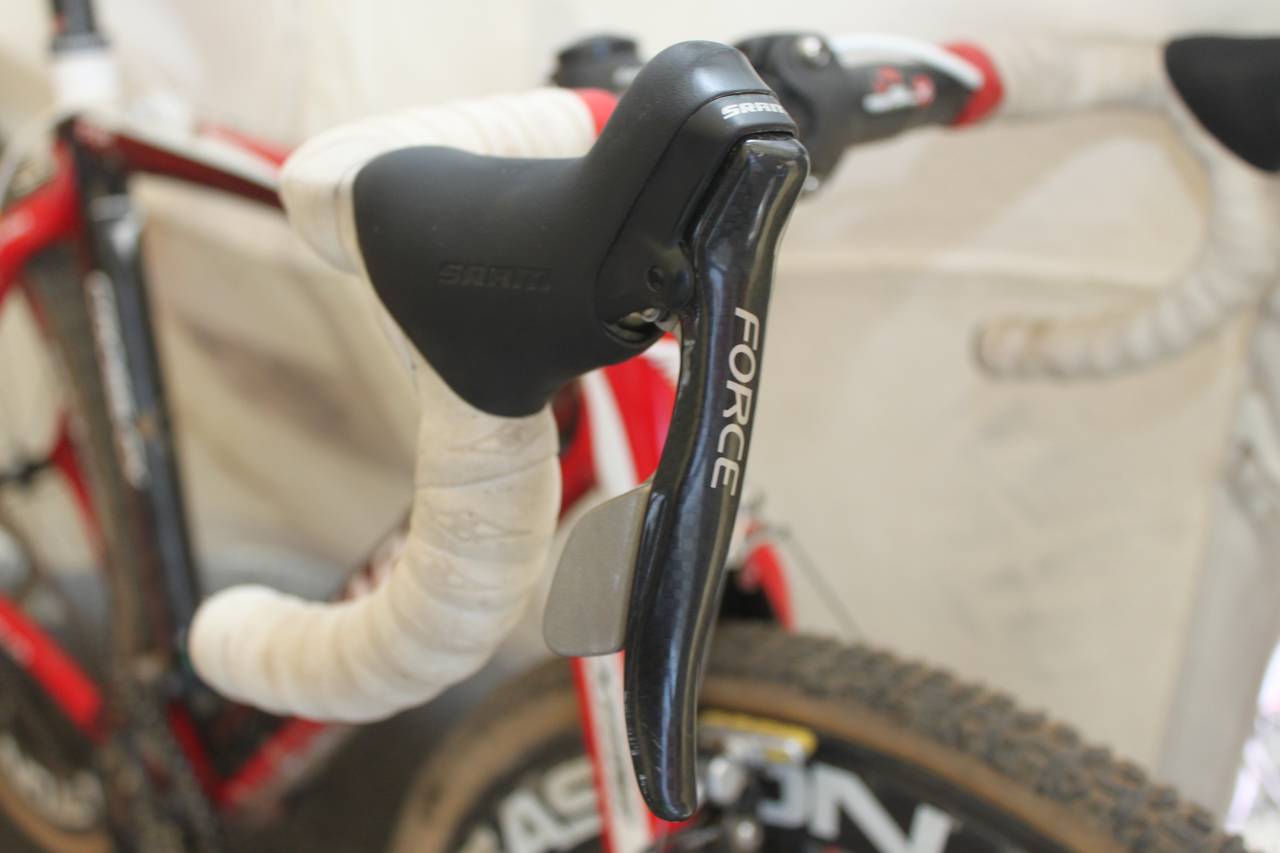 Goulet uses SRAM force levers. ? Cyclocross Magazine