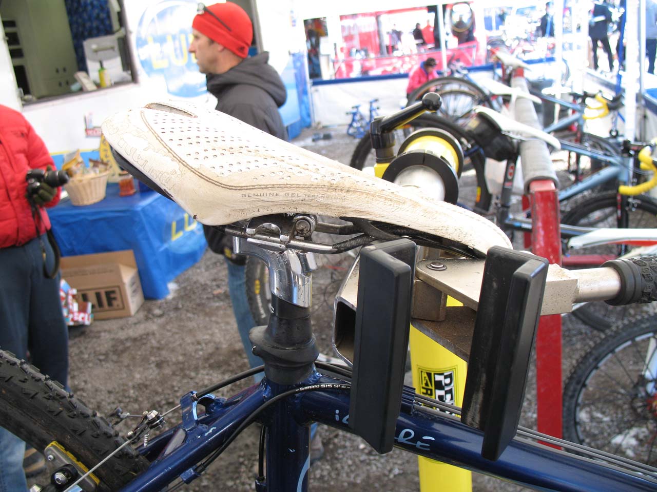 Given the wear, it\'s obvious Dunlap has found her preferred saddle design. ? Cyclocross Magazine