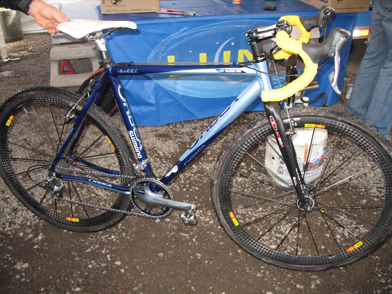 Alison Dunlap\'s Orbea Igorre. ? Cyclocross Magazine