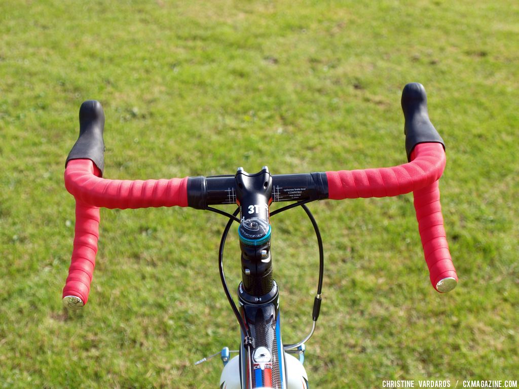 The one with the red handlebar tape. © Christine Vardaros