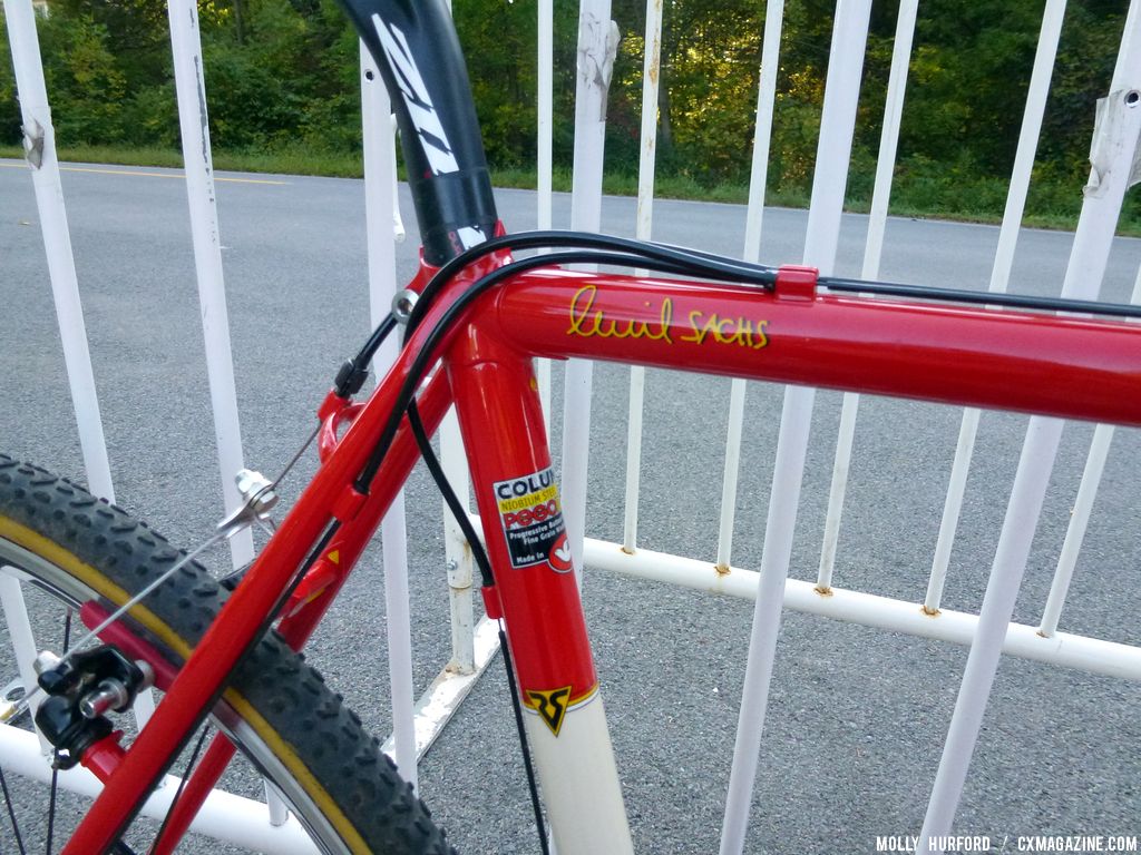 Seatpost is Zipp, and note the detail on the paint job.© Cyclocross Magazine