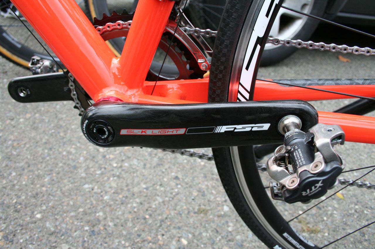 FSA SL-K Light cranks are the only non-Shimano drivetrain component. ? Cyclocross Magazine