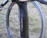 The alloy seatpost seen here was one of the only non-carbon parts. © Cyclocross Magazine