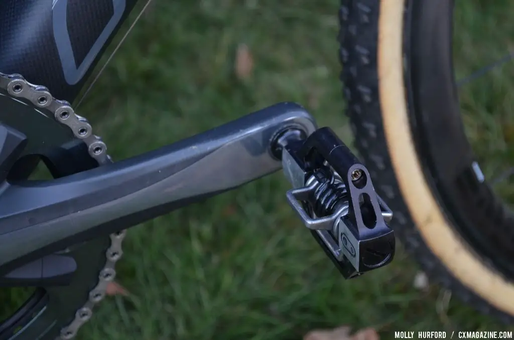Eggbeater Candy pedals on the Keough Cyclocross team bikes. © Cyclocross Magazine