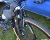 Shimano DuraAce shifters and Fizik bar tape on the Keough Cyclocross team bikes. © Cyclocross Magazine