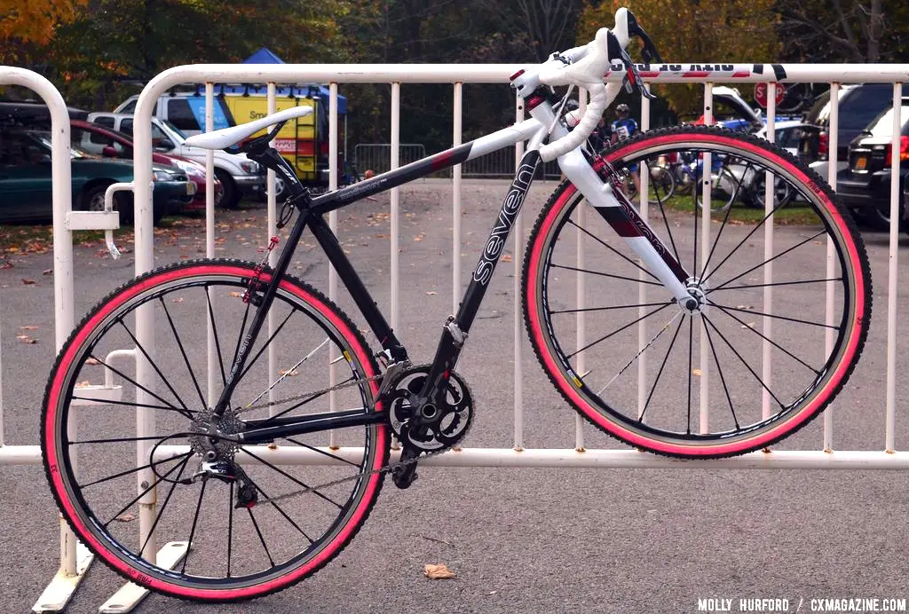 Mo Bruno Roy\'s Seven Cycles Mudhoney Pro titanium/carbon cyclocross bike. © Cyclocross Magazine