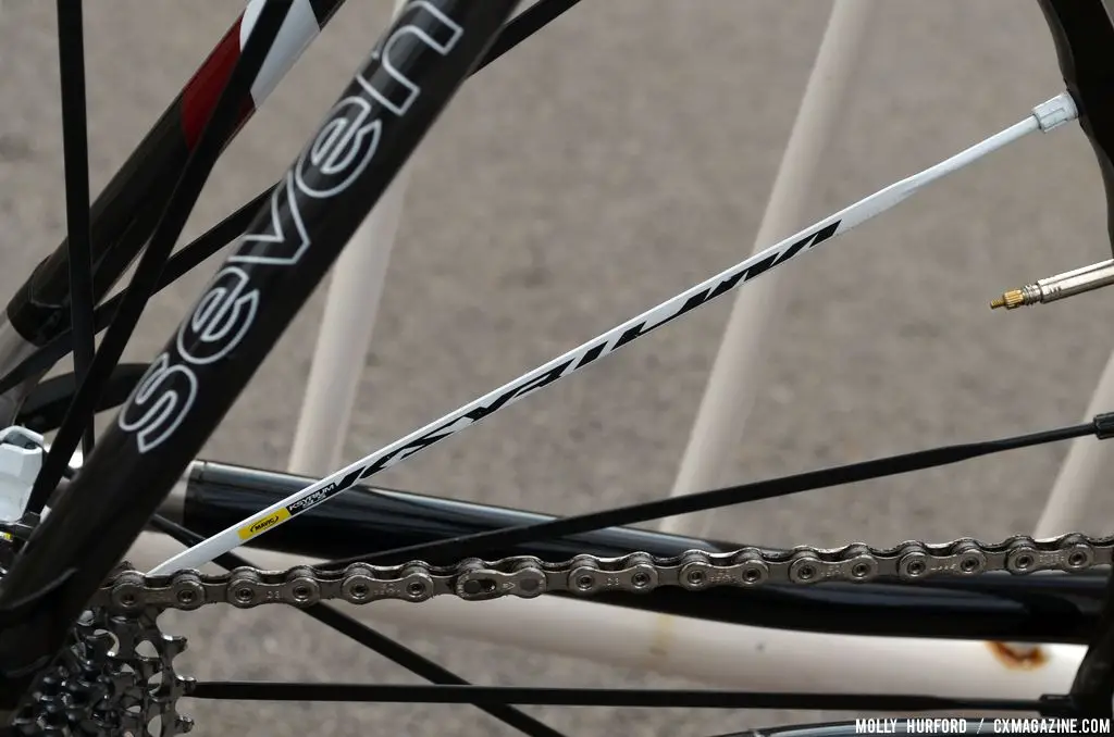 Mavic Ksyrium SLS tubular wheels on Mo Bruno Roy\'s Seven Cycles Mudhoney Pro bike. © Cyclocross Magazine