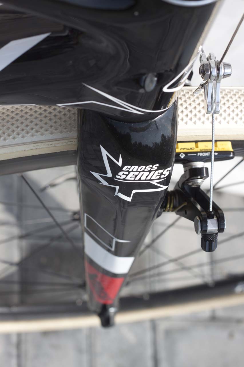 Ridley\'s ‘Cross Series tapered carbon fork. © Cyclocross Magazine