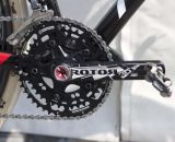 Van Tichelt chose Rotor 3D+ compact cranks and Q-Rings. © Cyclocross Magazine