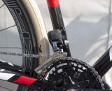 Dura Ace Di2 derailleur handles the front shifting. © Cyclocross Magazine