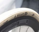 All white Dugast Dugast Pipistrello tires are mounted on 4ZA Cirrus Pro wheels. © Cyclocross Magazine