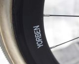 Van Tichelt's name on his wheelset. © Cyclocross Magazine 