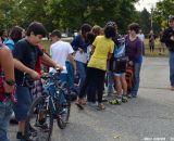 The Raleigh Clement team at Nathaniel Green Middle School. © Cyclocross Magazine