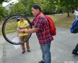 The Raleigh Clement team at Nathaniel Green Middle School. © Cyclocross Magazine