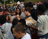 The Raleigh Clement team at Nathaniel Green Middle School. © Cyclocross Magazine