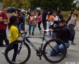 The Raleigh Clement team at Nathaniel Green Middle School. © Cyclocross Magazine