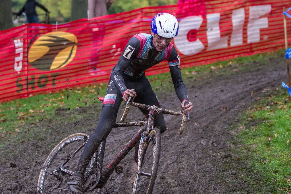 McDonald battled the mud for his win today. © Todd Prekaski