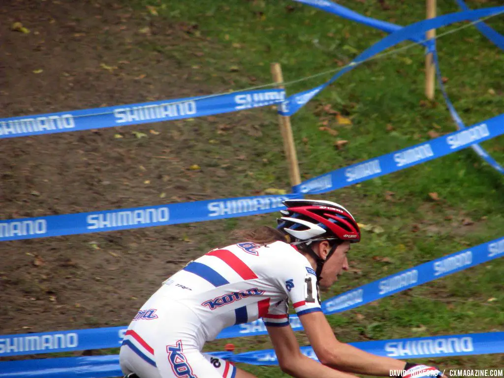 Helen Wyman took an early lead © Cyclocross Magazine