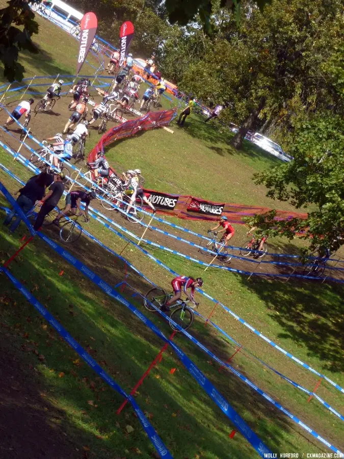 A sea of course tape © Cyclocross Magazine