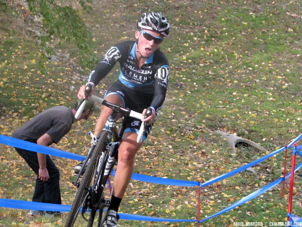 A tired Raleigh-Clement rider © Cyclocross Magazine
