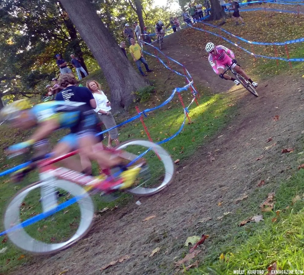 Myerson leads, Kaiser chases. © Cyclocross Magazine
