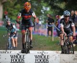 Hopping barriers is now standard for a lot of men at Providence Day 1, 2013. © Meg McMahon