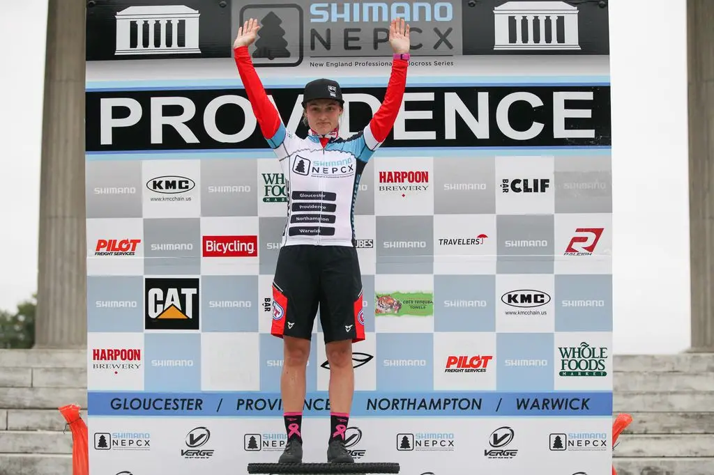 Anderson leads the women in the Shimano Series at Providence Day 2 2013. © Meg McMahon