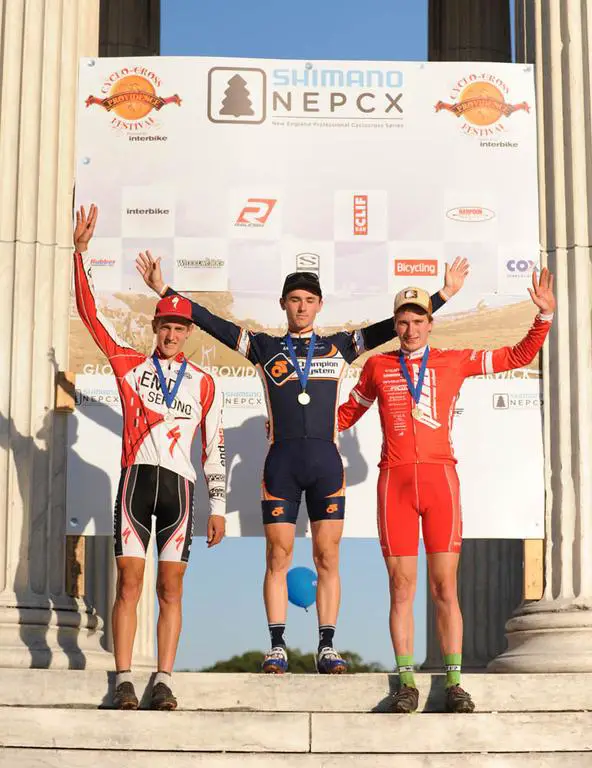 The U23 podium (L to R) McNeely, Keough, Muller. © Natalia Boltukhova