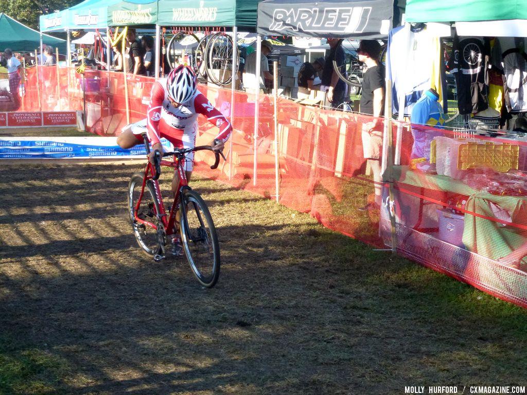 Another rider remounts.  © Cyclocross Magazine