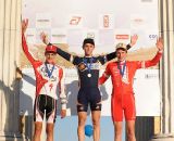 The U23 podium (L to R) McNeely, Keough, Muller. © Natalia Boltukhova