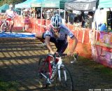 A rider executes a remount.  © Cyclocross Magazine