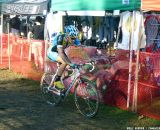 This rider quickly remounted and upped the pace.  © Cyclocross Magazine