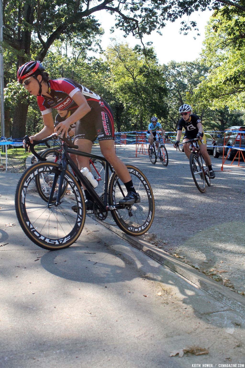 The transition unto the pavement would prove crucial for many riders. © Keith Hower 