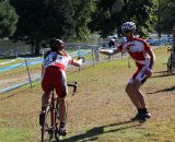 The heat had riders reaching for water.  © Keith Hower