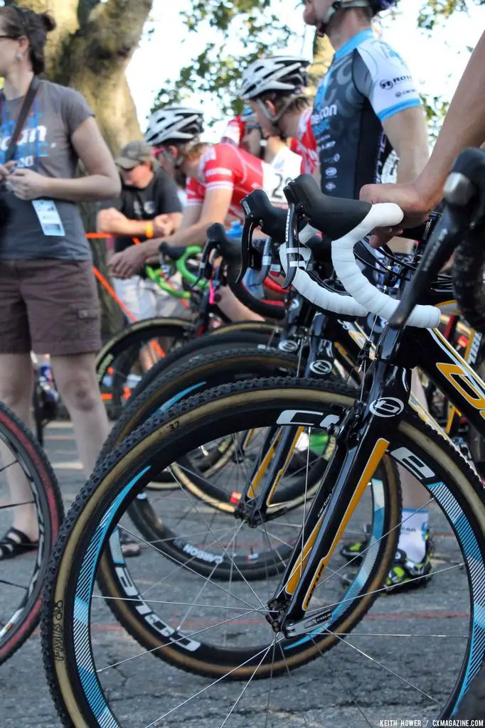 Riders await their start. © Cyclocross Magazine